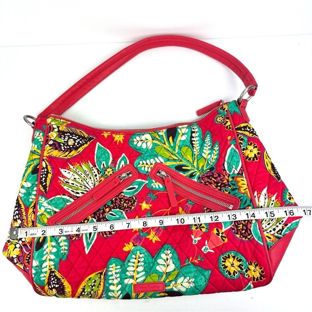 Vera Bradley Vivian Hobo Bag Rumba Floral Handbag Brand New NO Long Strap - Picture 10 of 13